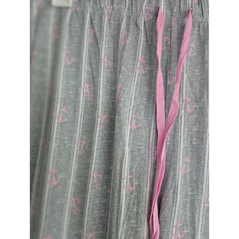 Nautica Womens Pajama Set - Long Sleeve Pink & Gray with Anchors - Size XXL NEW - Picture 6 of 6